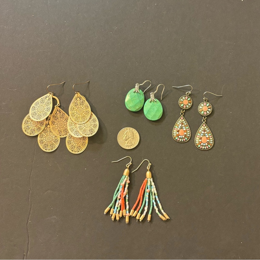 Lot of Boho Dangle Earrings